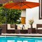 10 Feet Patio Outdoor Sunshade Hanging Umbrella without Weight Base